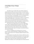 Living Objects Essays: Prologue